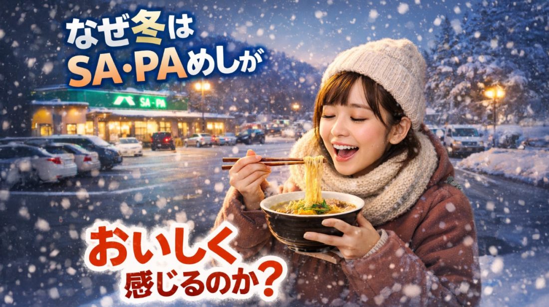 なぜ冬のSA・PAめしはおいしく感じるのか？