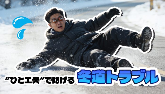 年末年始は事故リスク大！”ひと工夫”で防げる冬道トラブル